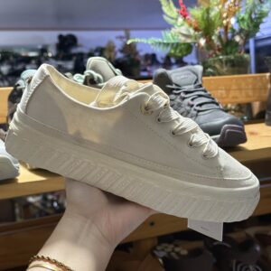 Tenis de plataforma beige